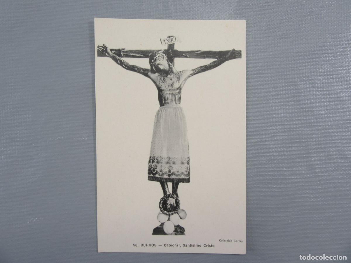 Postales: Tarjeta Postal del Sant&iacute;simo Cristo de la Catedral de Burgos. Colecci&oacute;n Garc&iacute;a. 1912.