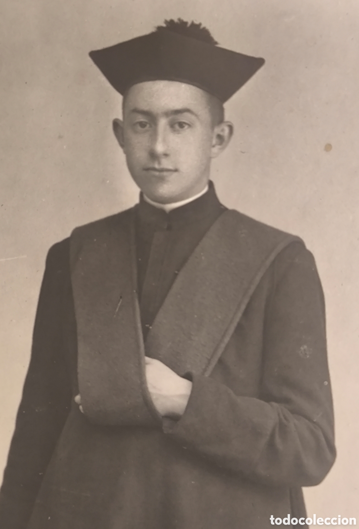 Postcards: FOTOGRAF&Iacute;A RETRATO DE ESTUDIO SEMINARISTA POSTAL FOT&Oacute;GRAFO A. PAZOS CIUDAD RODRIGO C. 1945