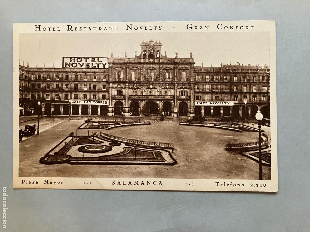 Postales: SALAMANCA PLAZA MYOR HOTEL NOVELTY CAF&Eacute; LAS TORRES
