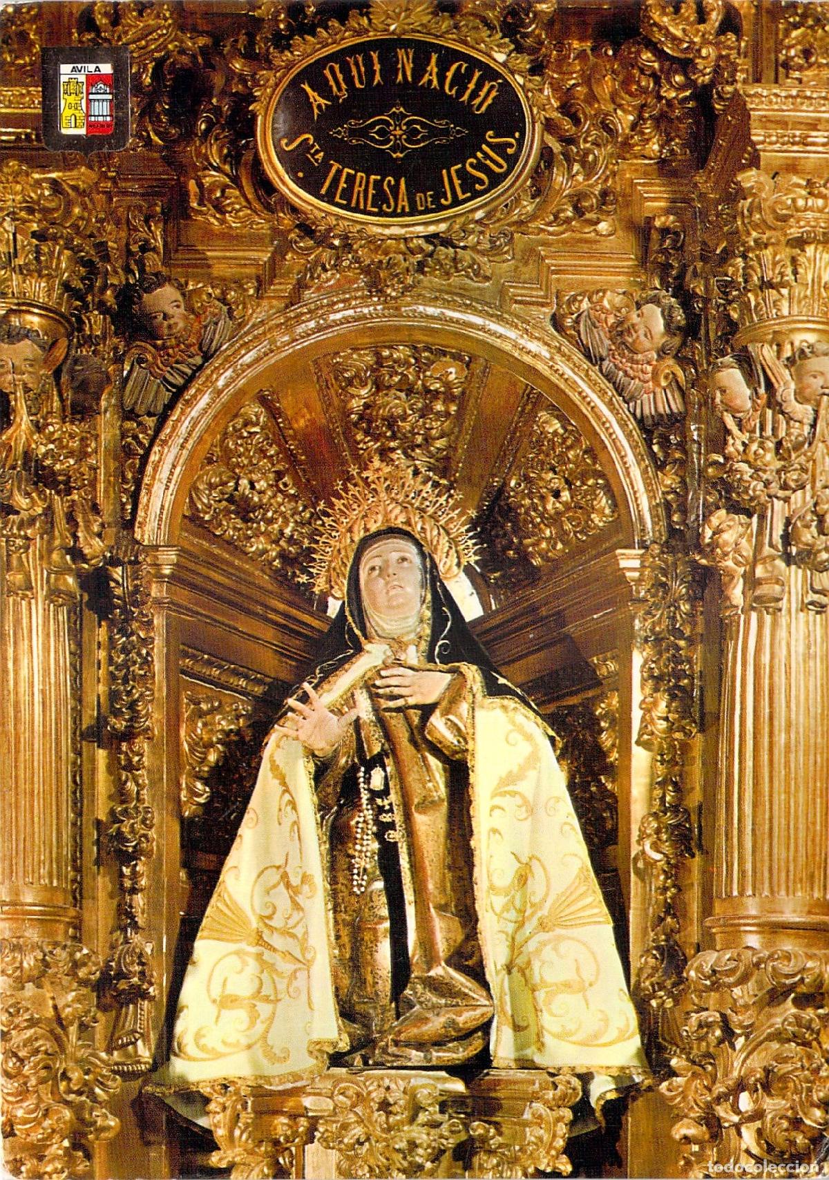 Postales: Postal de &Aacute;vila Santa Teresa Casa Natal Altar Dorado
