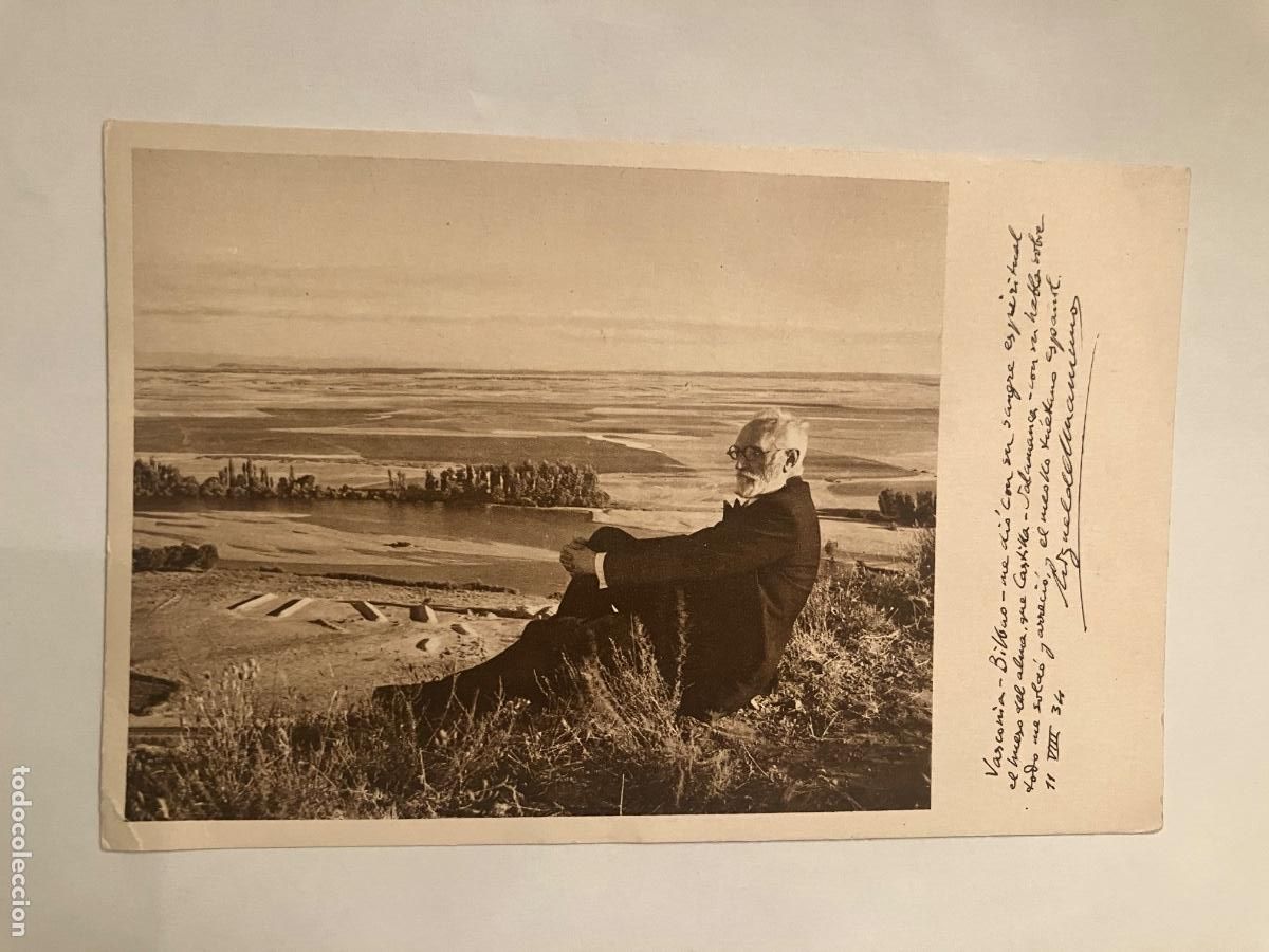 Postales: SALAMANCA.- JUBILACION DEL MAESTRO DE UNIV, DON MIGUEL DE UNAMUNO