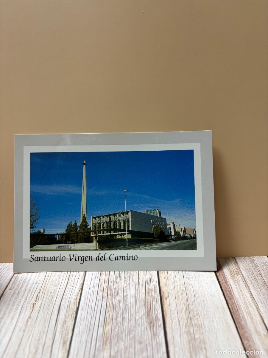 Postales: TARJETA POSTAL. LE&Oacute;N. 163.- SANTUARIO VIRGEN DEL CAMINO. EDICIONES ARRIBAS