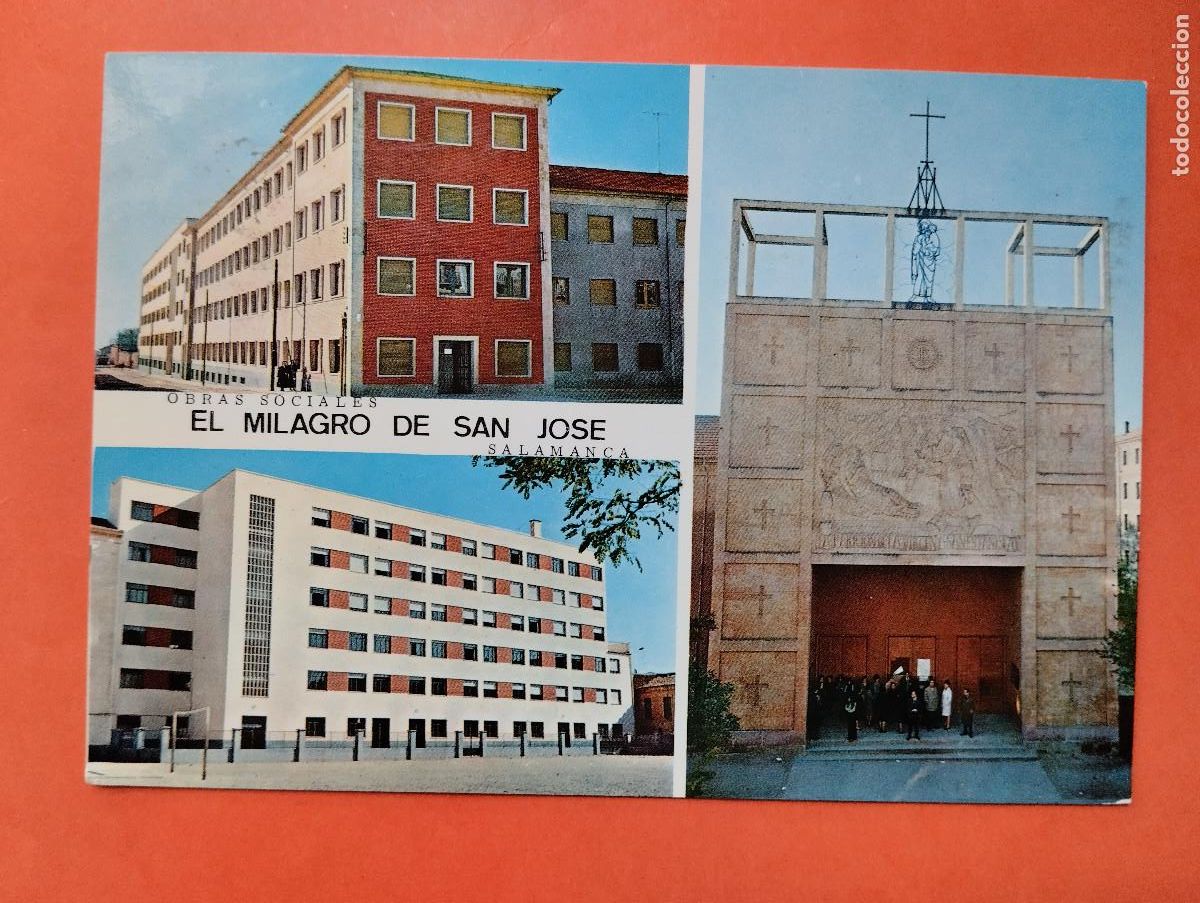 Postales: OBRAS SOCIALES EL MILAGRO DE SAN JOSE. SALAMANCA VER REVERSO