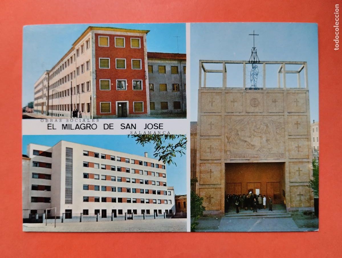 Postales: OBRAS SOCIALES EL MILAGRO DE SAN JOSE. SALAMANCA VER REVERSO