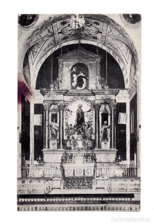 Postales: RETABLO DEL ALTAR MAYOR DEL CARMEN, DE SEGOVIA.