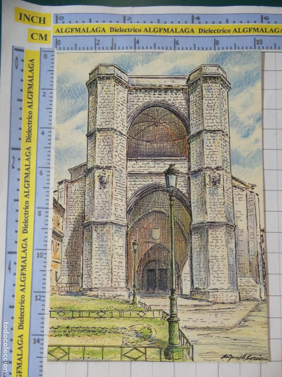 Postales: POSTAL DE VALLADOLID. A&Ntilde;O 1990. DIBUJO IGLESIA DE SAN BENITO 6 MAS. 1412