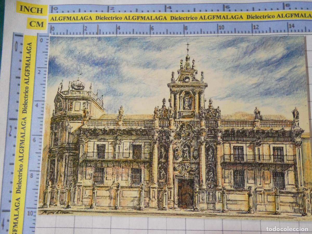 Postales: POSTAL DE VALLADOLID. A&Ntilde;O 1990. DIBUJO LA UNIVERSIDAD 7 MAS. 1413