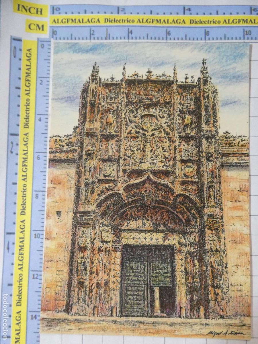 Postales: POSTAL DE VALLADOLID. A&Ntilde;O 1990. DIBUJO SAN GREGORIO 9 MAS. 1415