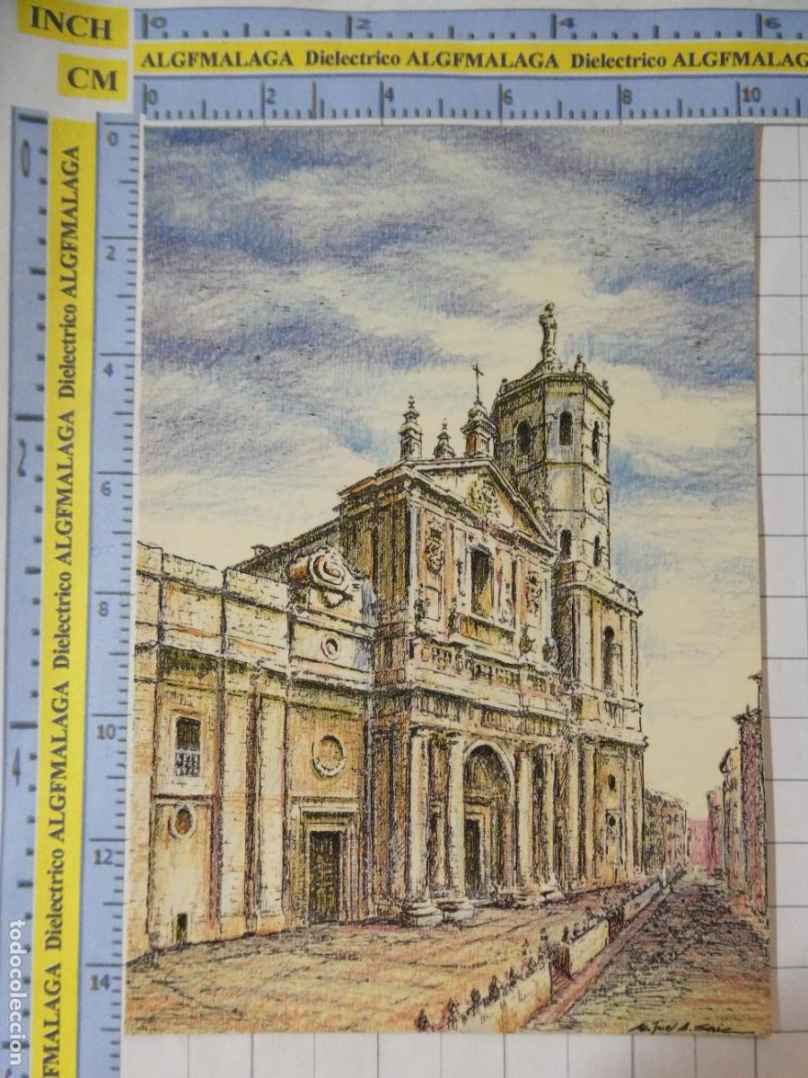 Postales: POSTAL DE VALLADOLID. A&Ntilde;O 1990. DIBUJO LA CATEDRAL 10 MAS. 1416