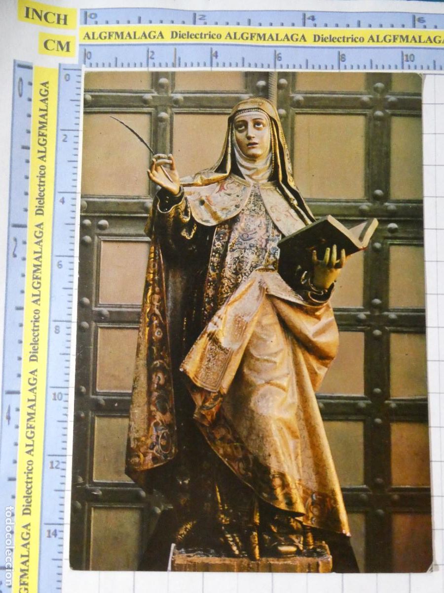 Postales: POSTAL DE VALLADOLID. A&Ntilde;O 1974. SANTA TERESA DE JES&Uacute;S MM CARMELITAS DE RIOSECO 57 EDE. 1427