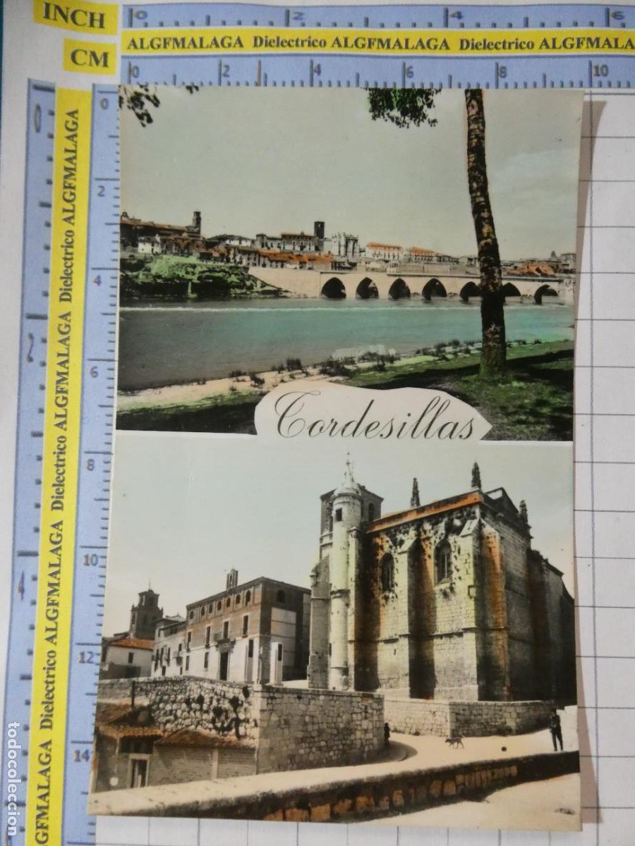 Postales: POSTAL DE VALLADOLID. A&Ntilde;OS 50. TORDESILLAS PUENTE DUERO IGLESIA DE SAN ANTOL&Iacute;N 7 PARIS. 1429
