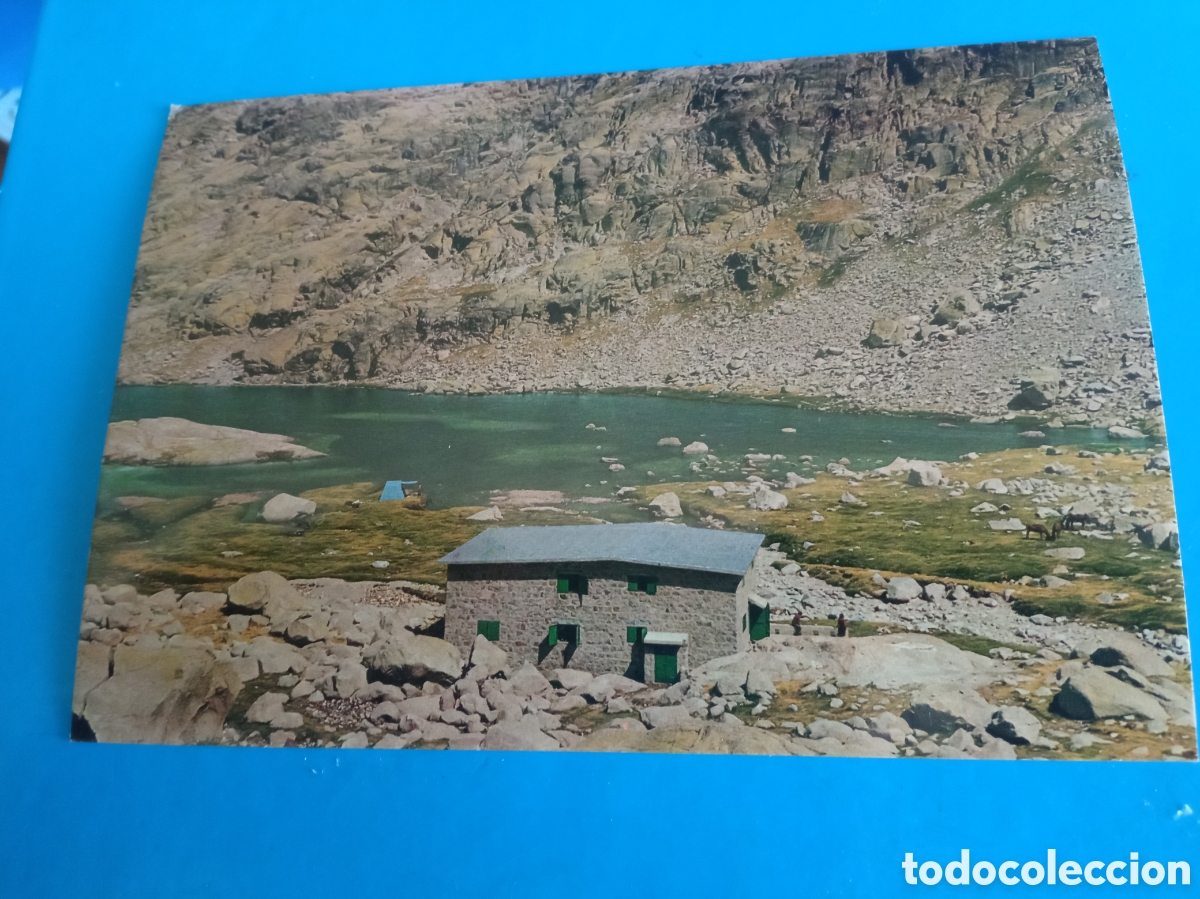 Postales: Antigua postal fotogr&aacute;fica, SIERRA DE GREDOS, Refugio y Laguna Grande