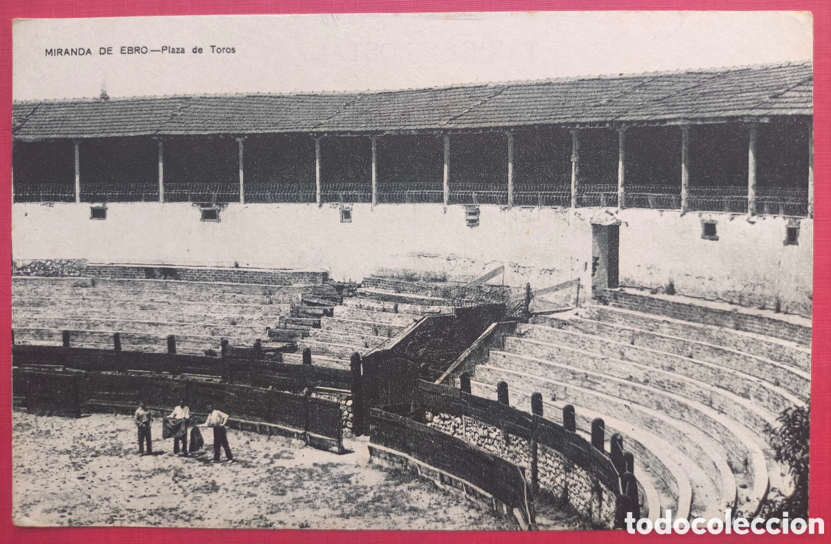 Postales: MIRANDA DE EBRO PLAZA DE TOROS POSTAL FOTOTIPIA BURGOS C. 1920