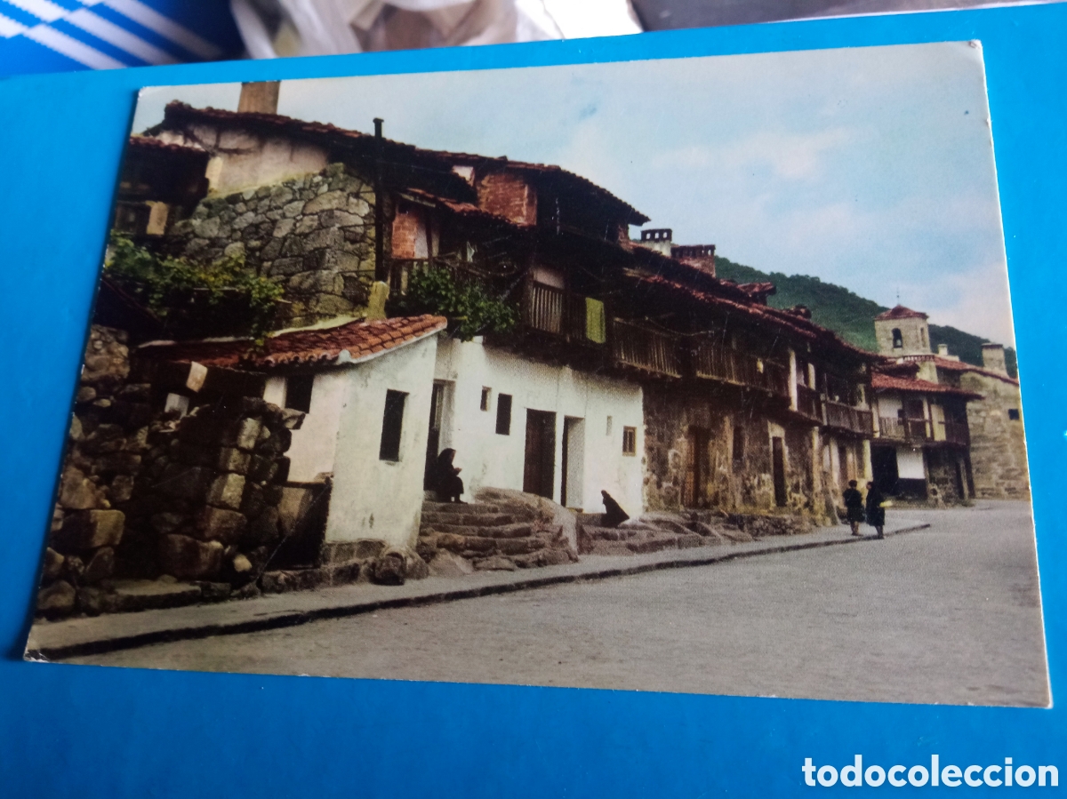 Postales: Antigua postal fotogr&aacute;fica, Piedralaves, Calle de Castor Robledo