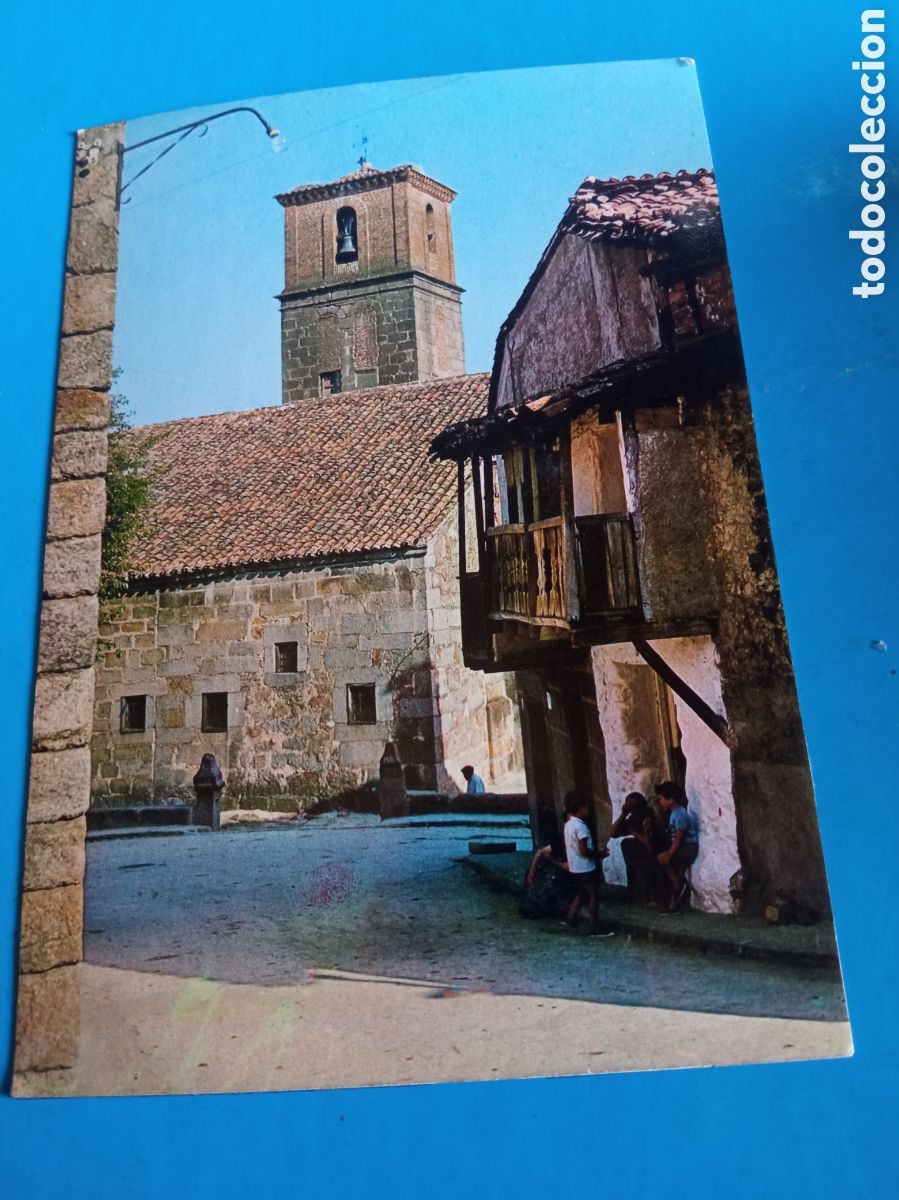 Postales: Antigua postal fotogr&aacute;fica de Casavieja, (Avila) Torre de la Iglesia Parroquial