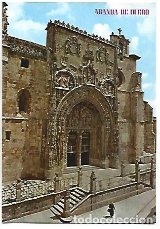 Postales: FACHADA DE LA IGLESIA DE SANTA MARIA.- ARANDA DE DUERO / BURGOS