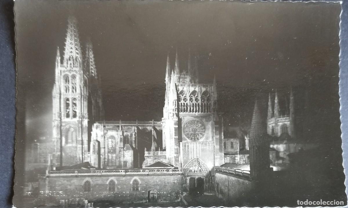 Postales: POSTAL DE BURGOS: CATEDRAL ILUMINADA
