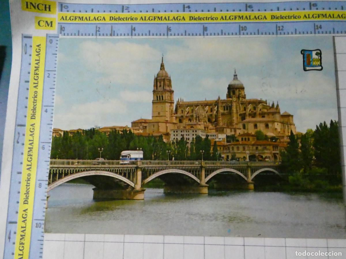 Postales: POSTAL DE SALAMANCA. A&Ntilde;O 1968. CATEDRALES PUENTE CAMI&Oacute;N PEGASO 82 PERGAMINO. 1573