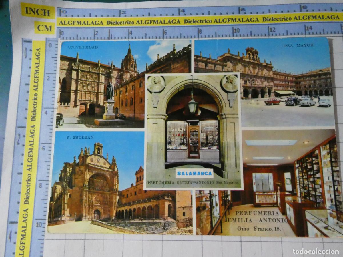 Postales: POSTAL DE SALAMANCA. ANTONIO MARCOS S&Aacute;NCHEZ PERFUMER&Iacute;AS EMILIA ANTONIO. VALMAN 1592
