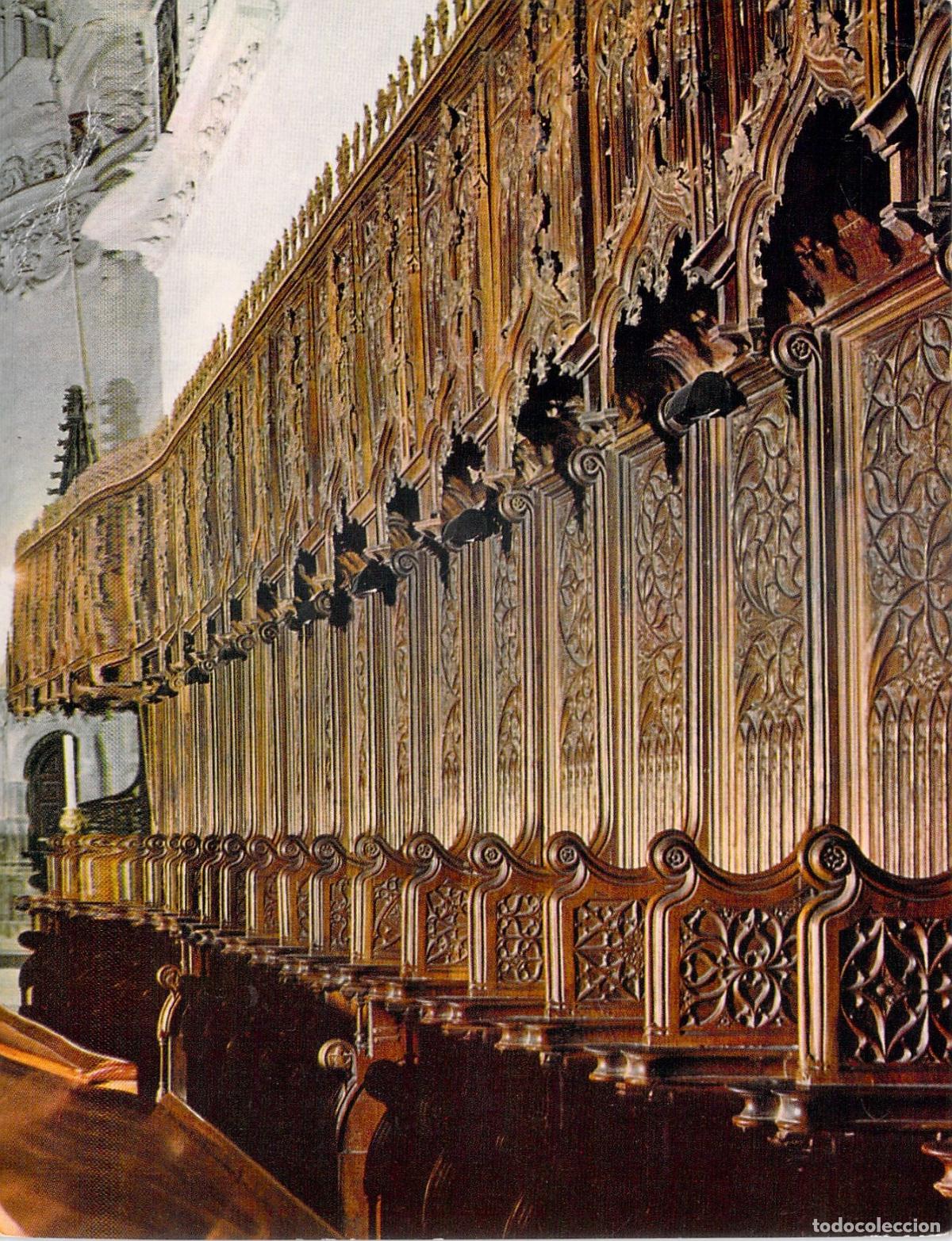 Postales: Postal Siller&iacute;a del Coro, Cartuja de Miraflores, Burgos