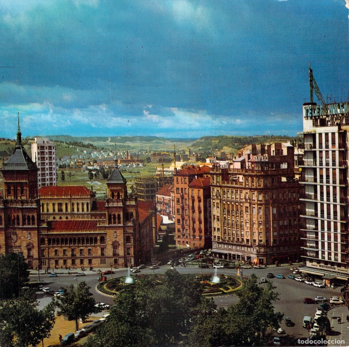 Postales: Postal de Valladolid, Plaza de Zorrilla y Academia de Caballer&iacute;a