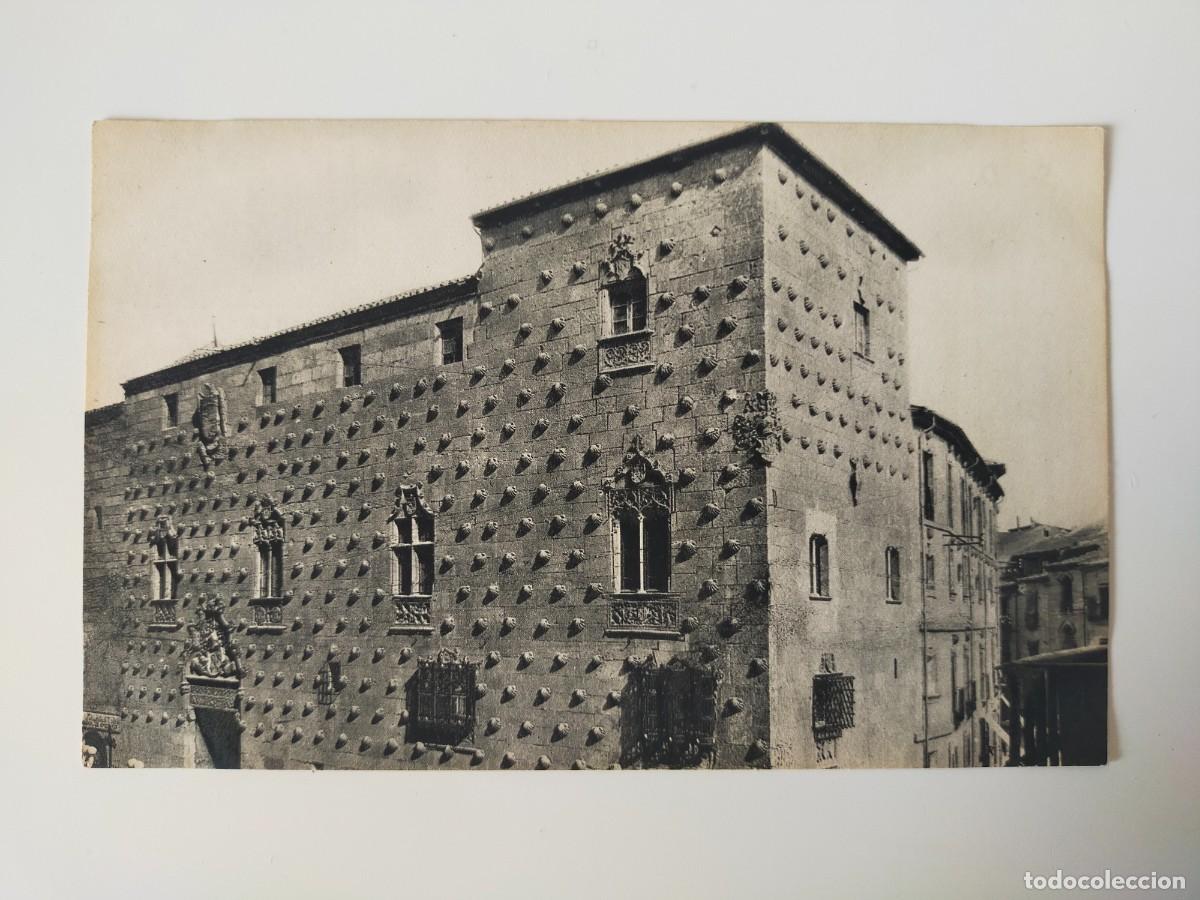 Postales: Tarjeta Postal SALAMANCA: La Casa de las Conchas - Huecograbado Vasco - Sin circular.