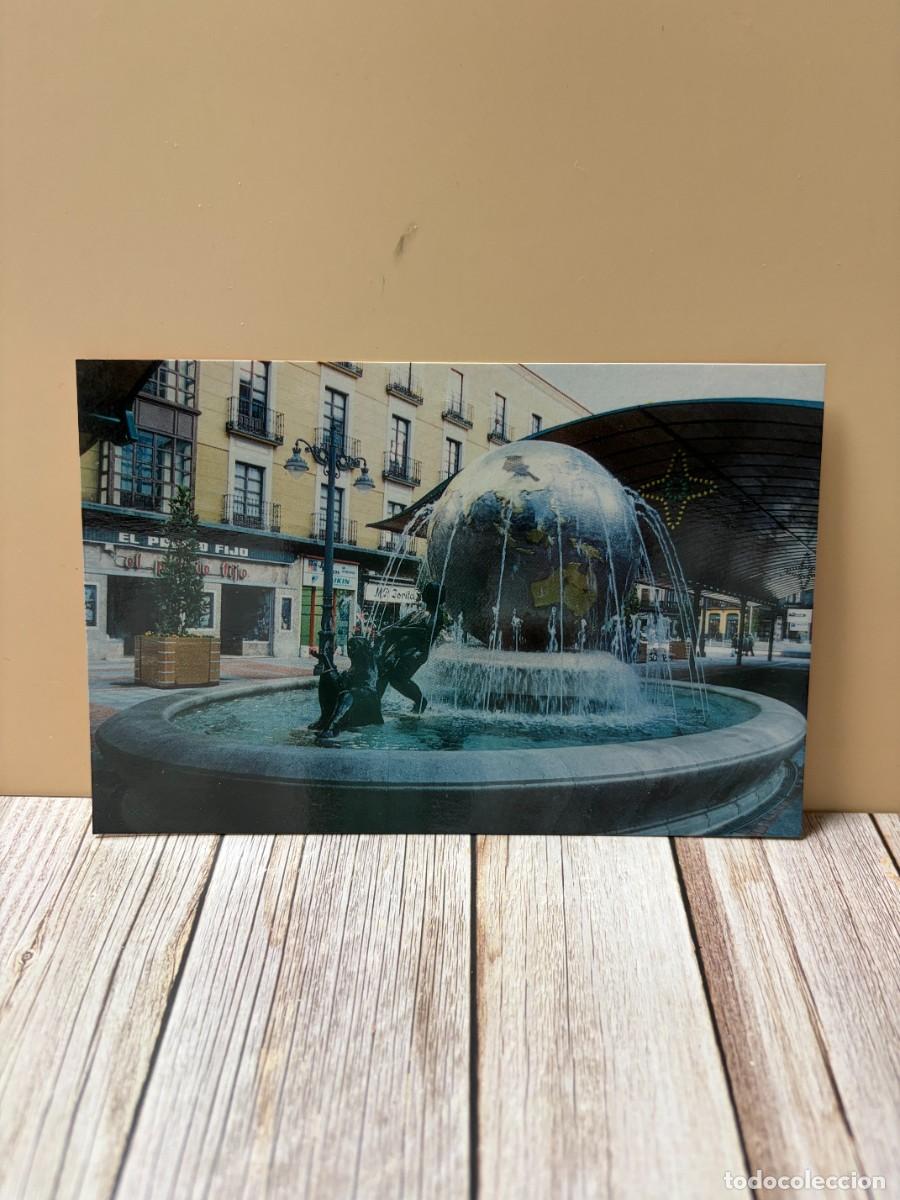 Postales: TARJETA POSTAL. VALLADOLID. 3.- PLAZA DE ESPA&Ntilde;A. FUENTE. EULOGIO ORTIZ