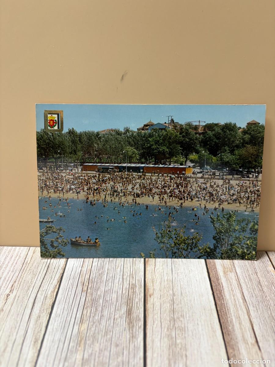 Postales: TARJETA POSTAL. VALLADOLID. 53.- PANOR&Aacute;MICA DE LA PLAYA Y R&Iacute;O PISUERGA. A. SUBIRATS CASANOVA