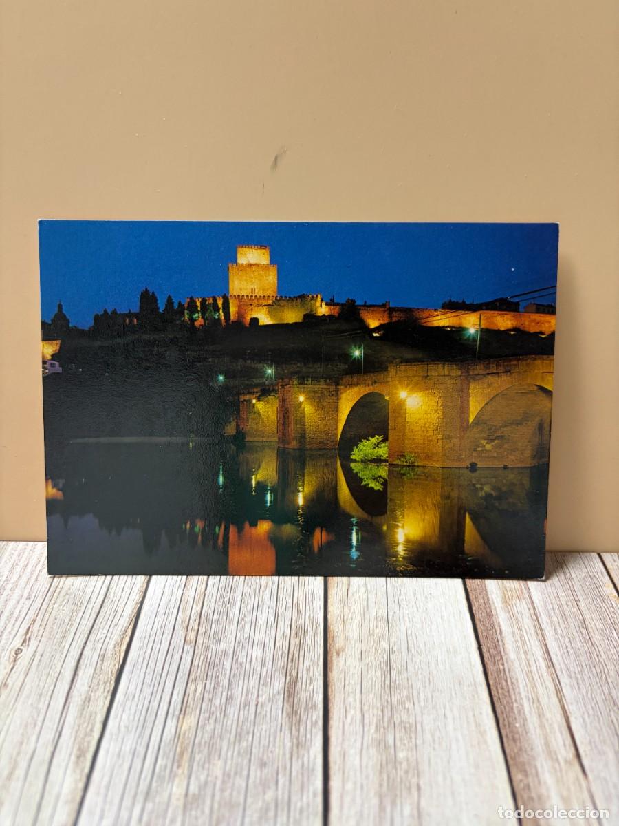 Postales: TARJETA POSTAL. SALAMANCA. 44.- CIUDAD RODRIGO. PUENTE ROMANO Y PARADOR DE ENRIQUE II. ED. ARRIBAS
