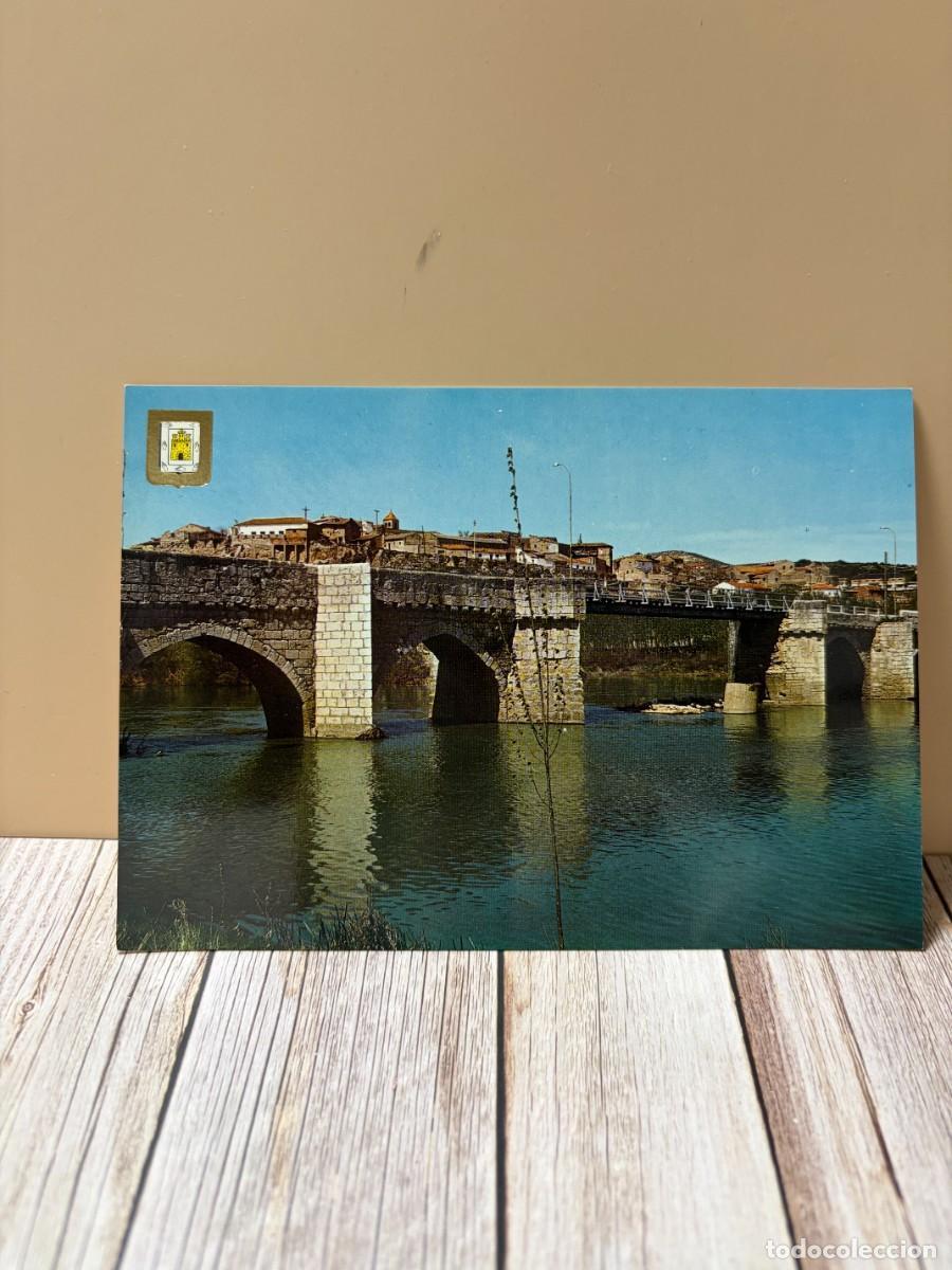 Postales: TARJETA POSTAL. VALLADOLID. N&ordm; 7.- SIMANCAS. PUENTE ROMANO SOBRE EL R&Iacute;O PISUERGA. A. SUBIRATS