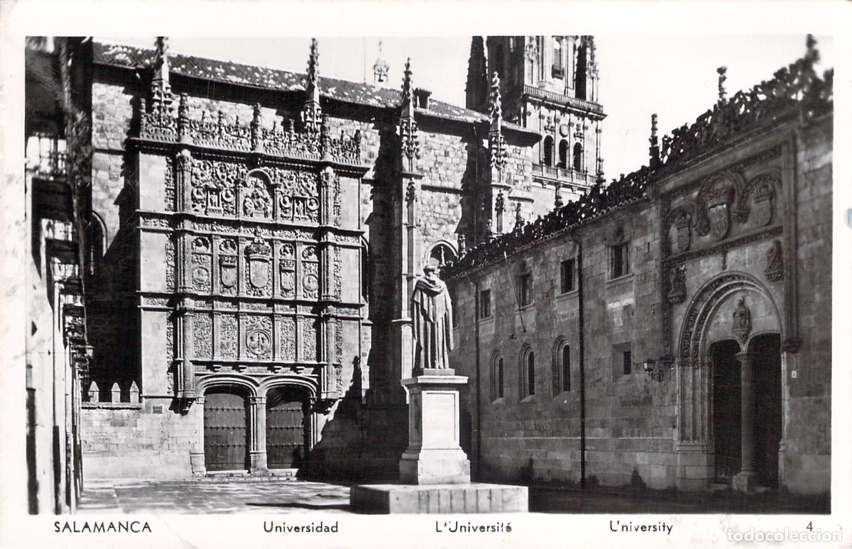 Postales: Postal de la Fachada de la Universidad de Salamanca