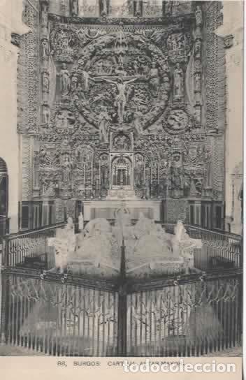 Postales: BURGOS SIN ESCRIBIR CARTUJA ALTAR MAYOR