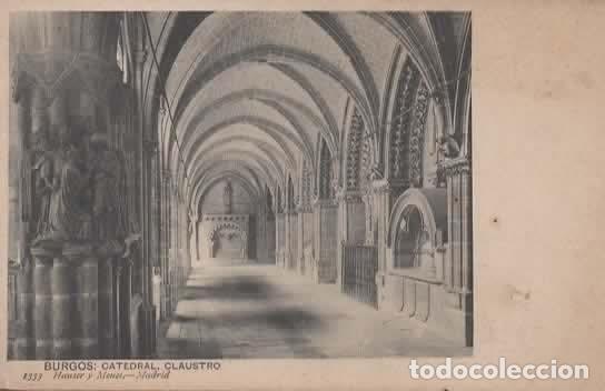Postales: BURGOS SIN ESCRIBIR CATEDRAL CLAUSTRO