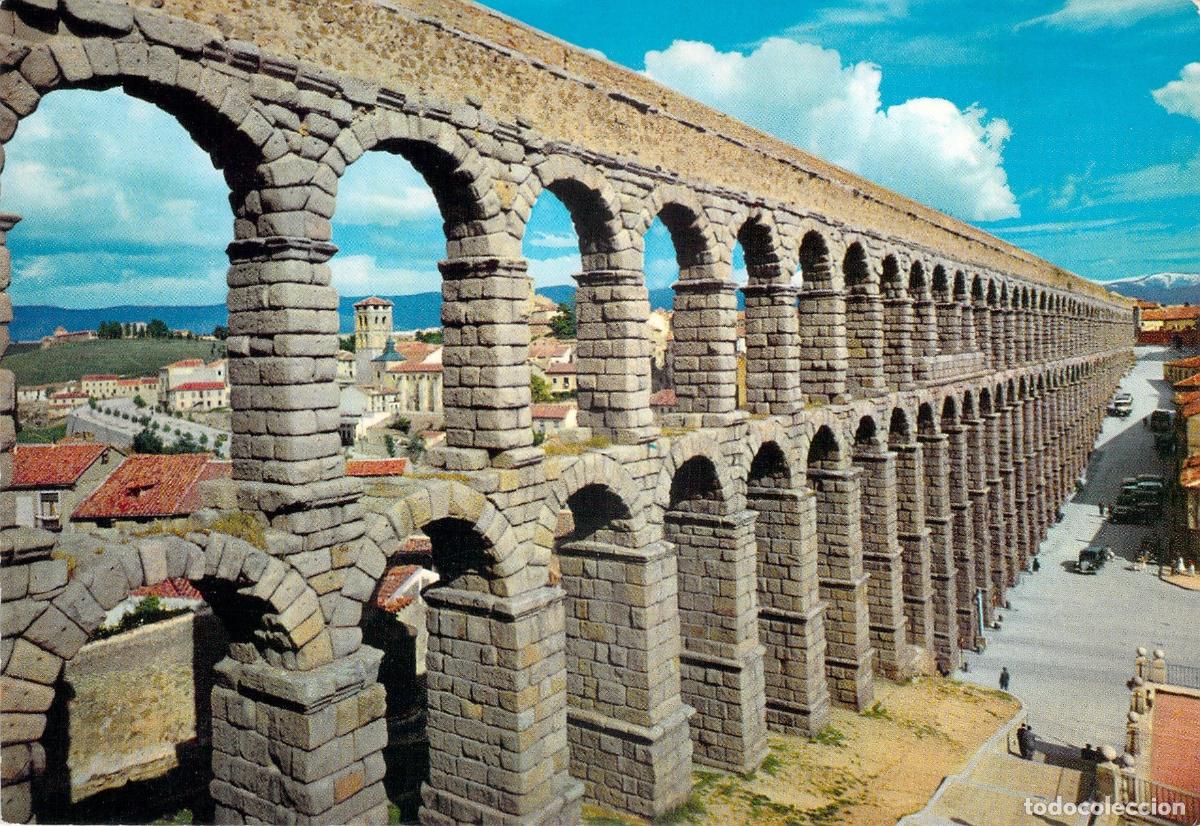 Postales: Postal del Acueducto Romano de Segovia, Espa&ntilde;a