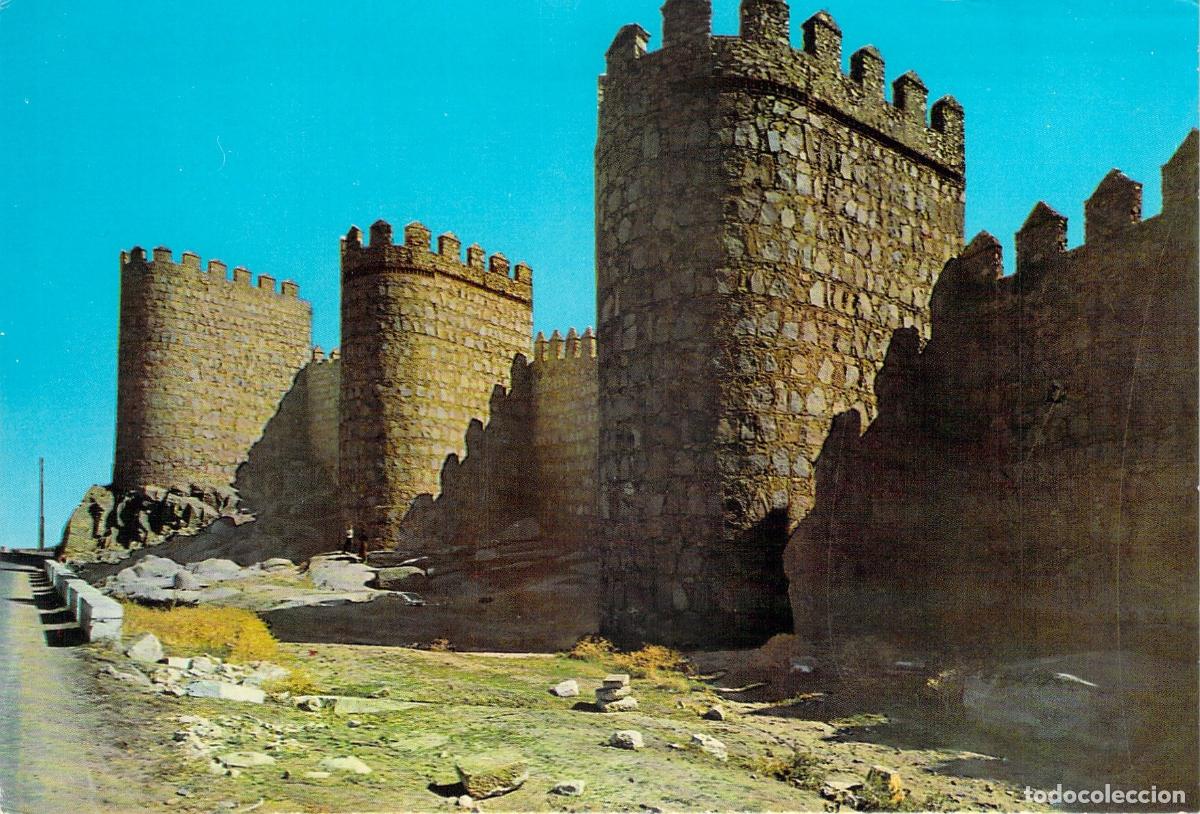 Postales: Postal de las Hist&oacute;ricas Murallas de &Aacute;vila, Espa&ntilde;a