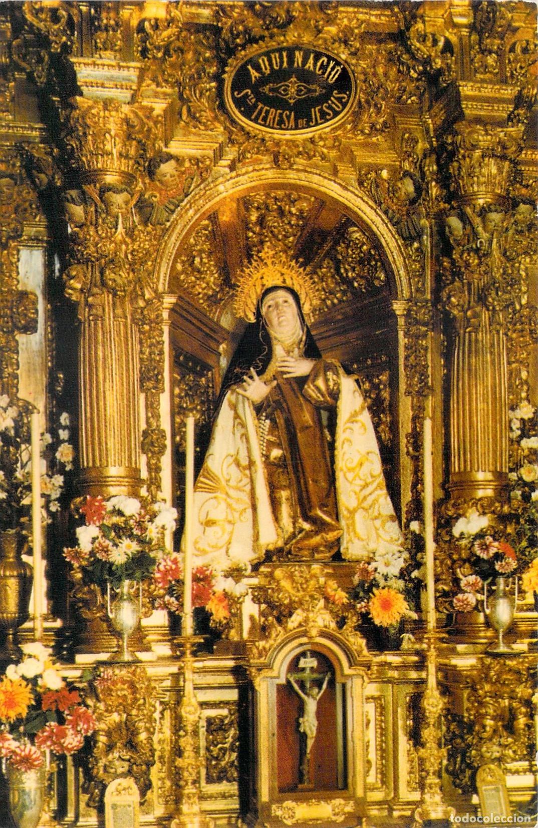 Postales: Postal de &Aacute;vila: Altar de Santa Teresa de Jes&uacute;s, Arte Religioso