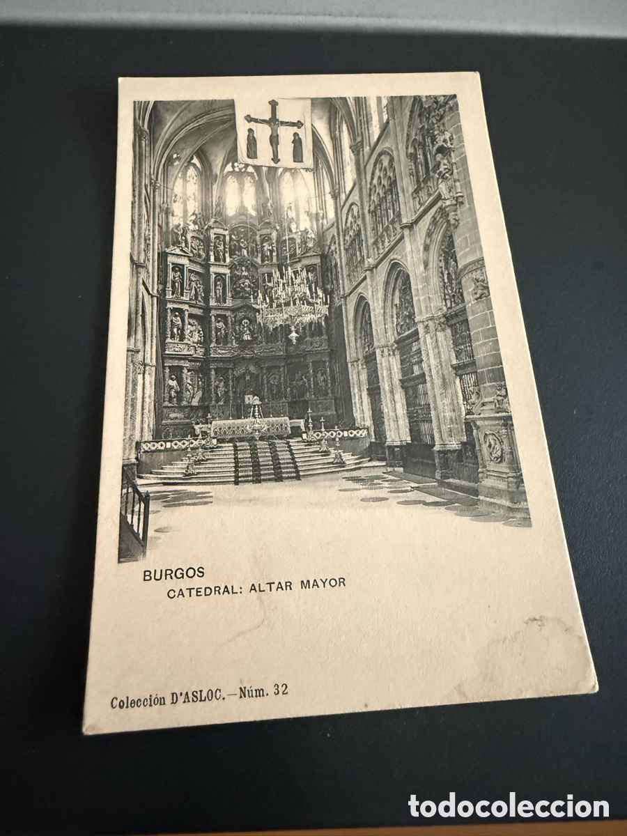 Postales: Postal BURGOS. Catedral. Altar Mayor colecci&oacute;n D&rsquo;Asloc. n 32