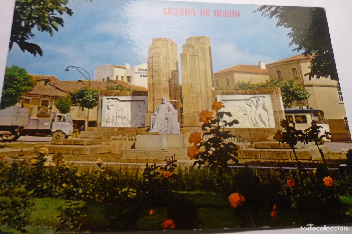 Postales: postal aranda de duero,.monumento d,arias de miranda