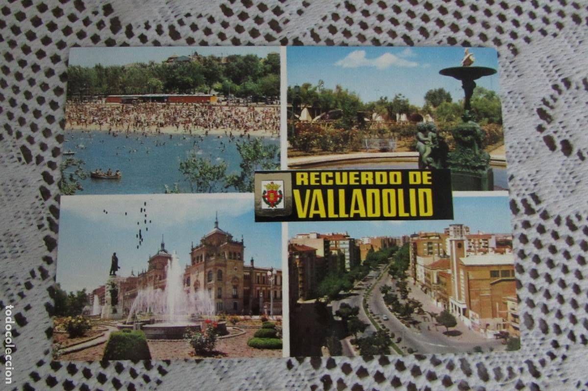 Postales: Valladolid. *Playa del R&iacute;o Pisuerga...* Ed. Escudo de Oro n&ordm; 61. ESCRITA