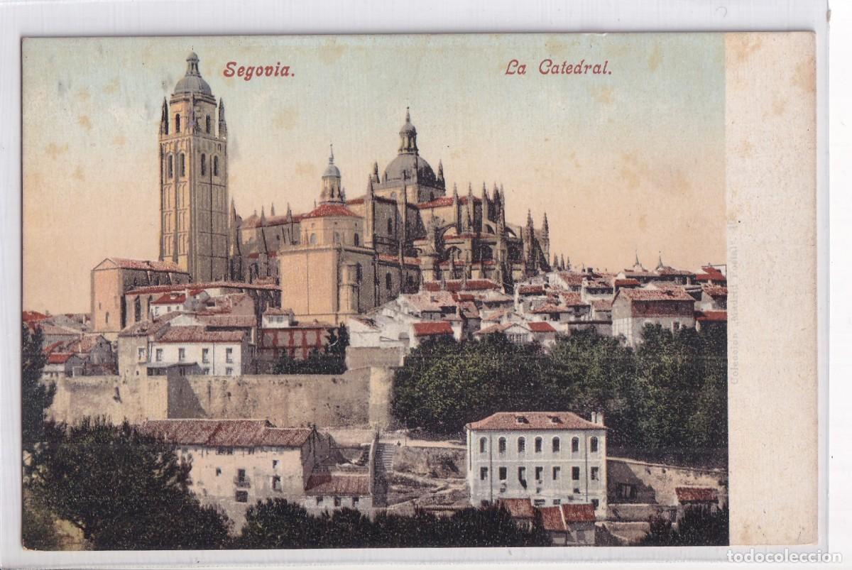 Postales: Segovia. La Catedral . Purger & co. 3708 Reverso sin dividir Sin circular.