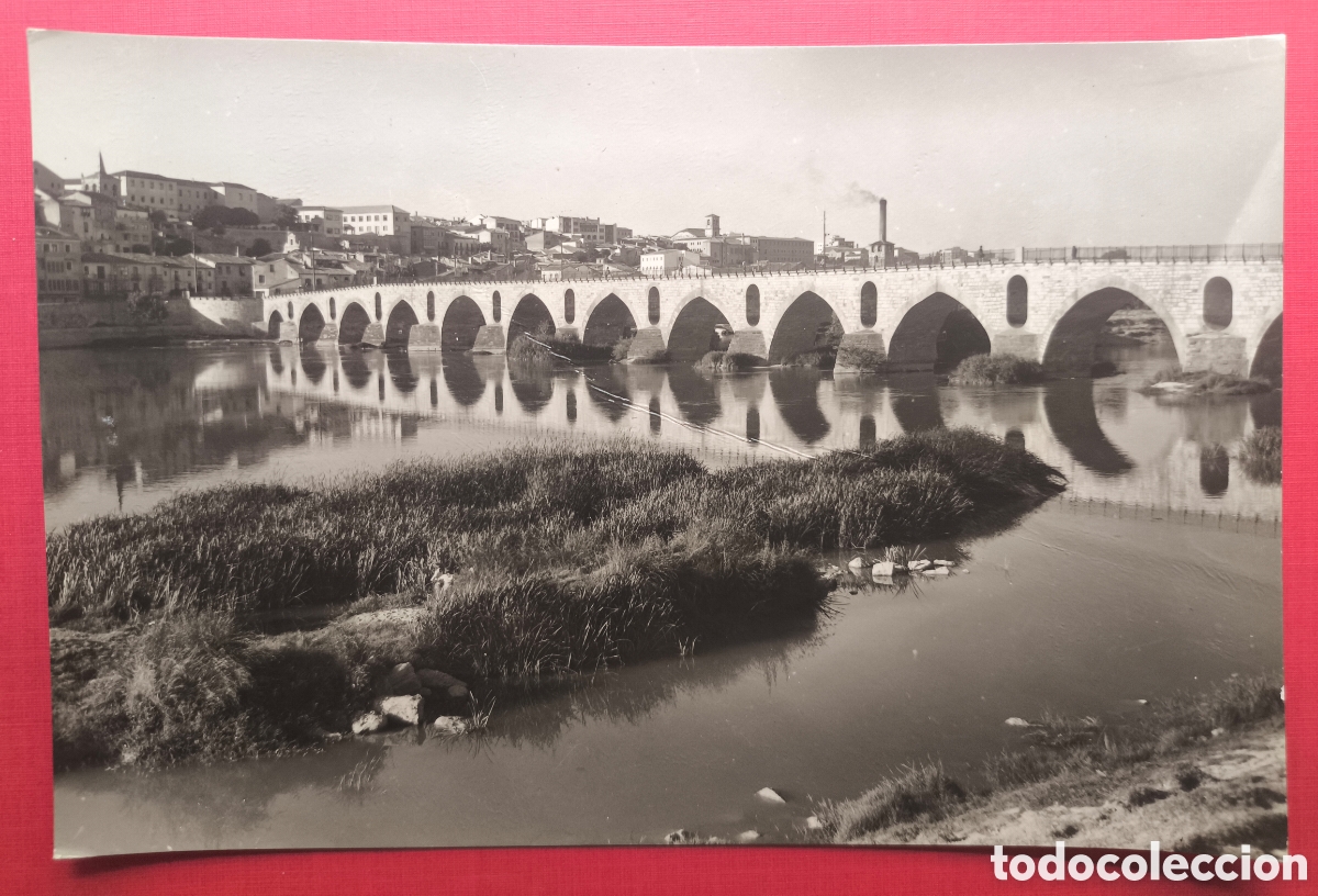Postales: ZAMORA PUENTE R&Iacute;O ZAMORA POSTAL FOTOGR&Aacute;FICA C. 1965