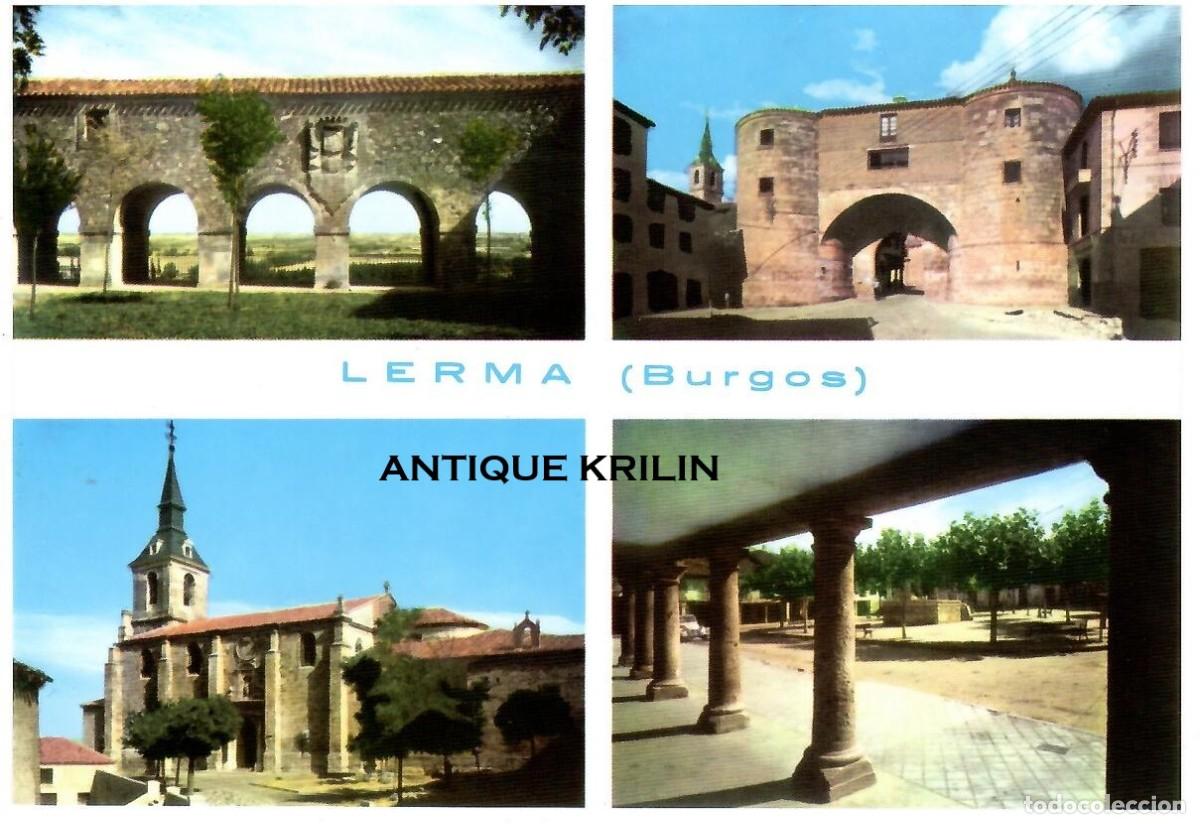 Postales: BURGOS / LERMA N&ordm; 3 VARIAS VISTAS / EDICIONES VISTABELLA / SIN FRANQUEAR