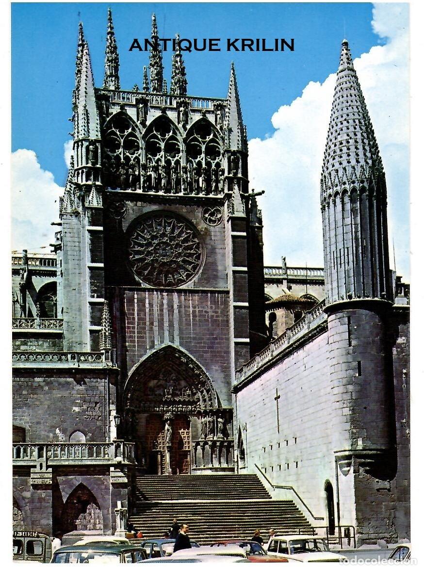 Postales: BURGOS N&ordm; 17 CATEDRAL , FACHADA DEL SARMENTAL / EDICIONES VISTABELLA / SIN FRANQUEAR