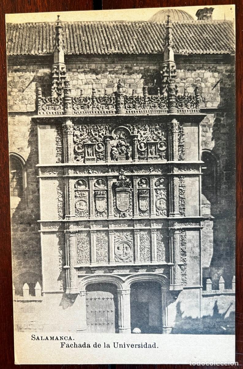 Postales: SALAMANCA, FACHADA DE LA UNIVERSIDAD, LACOSTE, COLECCION ESPA&Ntilde;A MONUMENTAL E HISTORICA SERIE III N&ordm;