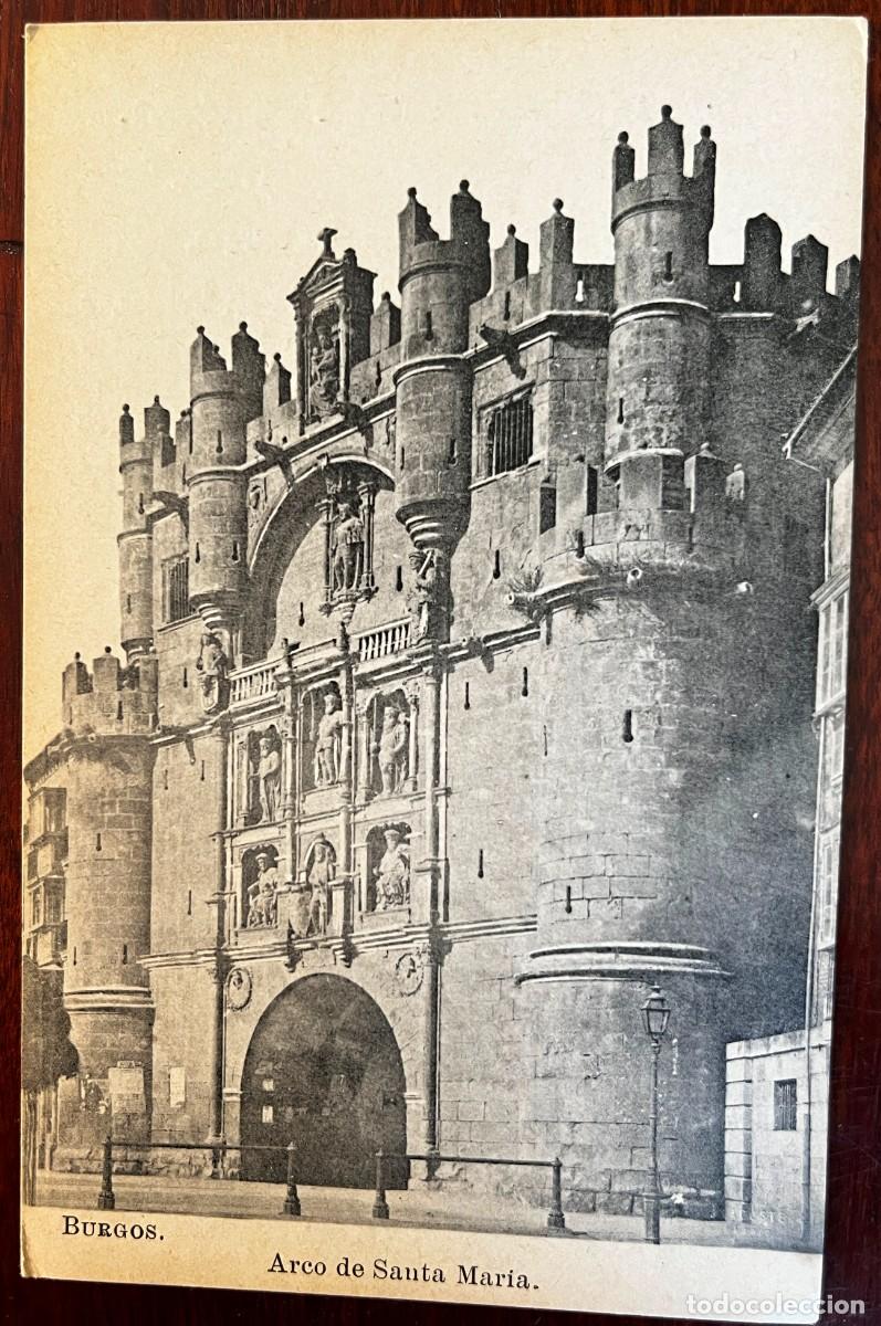 Postales: BURGOS, ARCO DE SANTA MARIA, LACOSTE, COLECCION ESPA&Ntilde;A MONUMENTAL E HISTORICA SERIE V N&ordm; 25