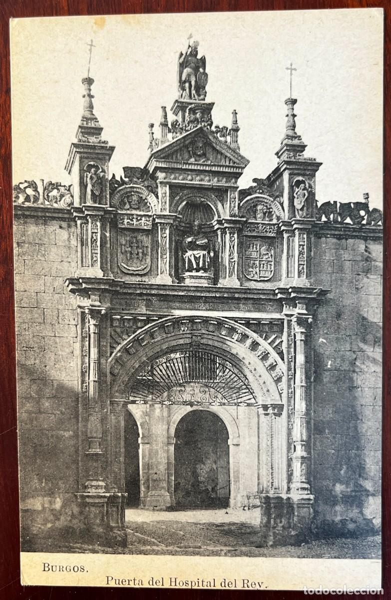Postales: BURGOS, PUERTA DEL HOSPITAL DEL REY, LACOSTE, COLECCION ESPA&Ntilde;A MONUMENTAL E HISTORICA SERIE V N&ordm; 28