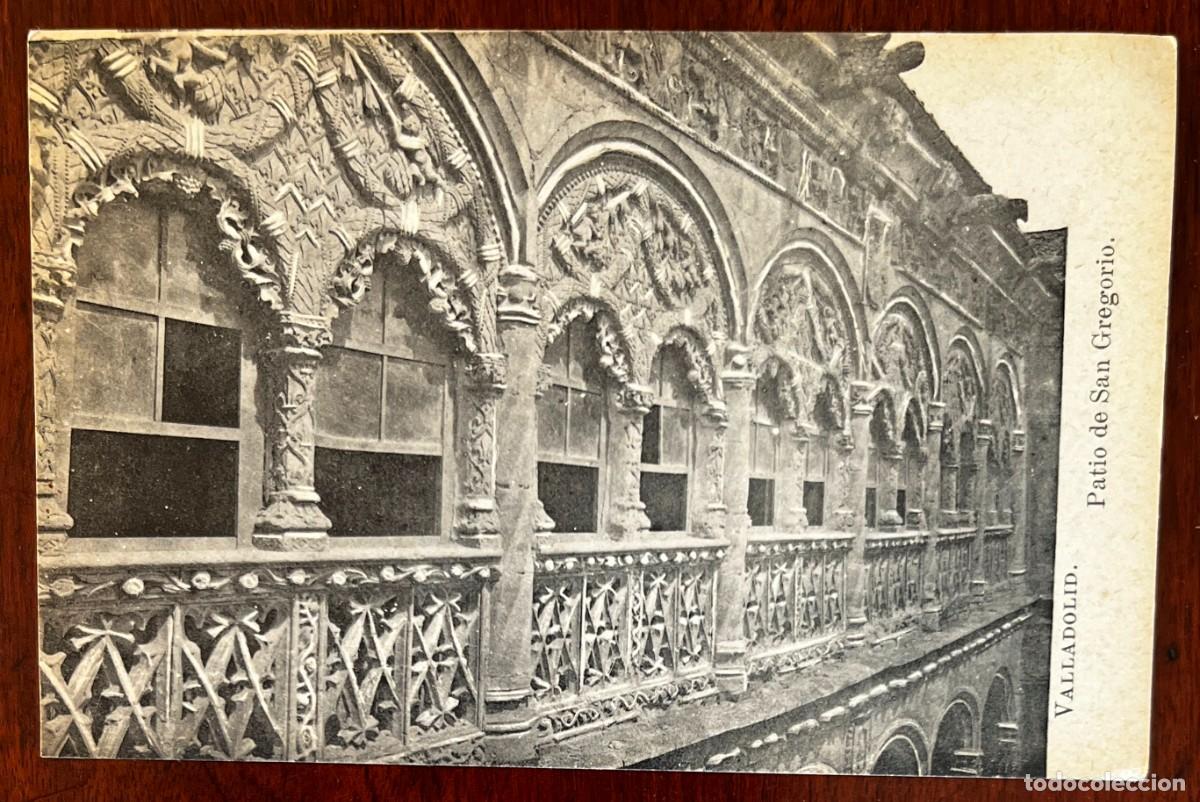 Postales: VALLADOLID, PATIO DE SAN GREGORIO, LACOSTE, COLECCION ESPA&Ntilde;A MONUMENTAL E HISTORICA SERIE VI N&ordm; 32