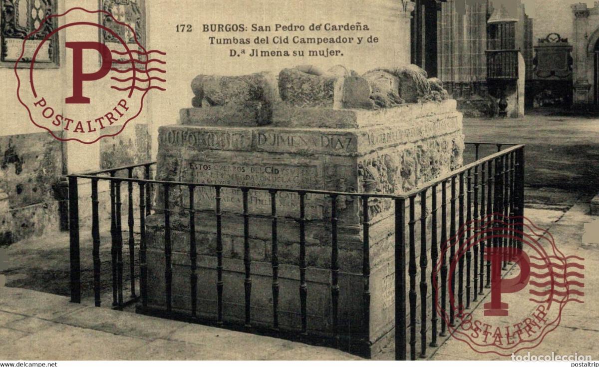 Postales: BURGOS San Pedro de Carde&ntilde;a Tumbas del Cid Campeador y de D&ordf; Jimena CASTILLA Y LE&Oacute;N SPAIN ESPAGNE