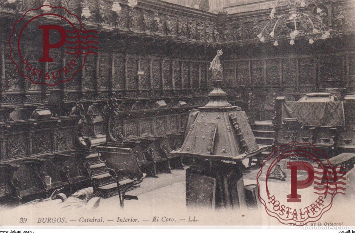 Postales: BURGOS Catedral Interior El Coro CASTILLA Y LE&Oacute;N SPAIN ESPAGNE