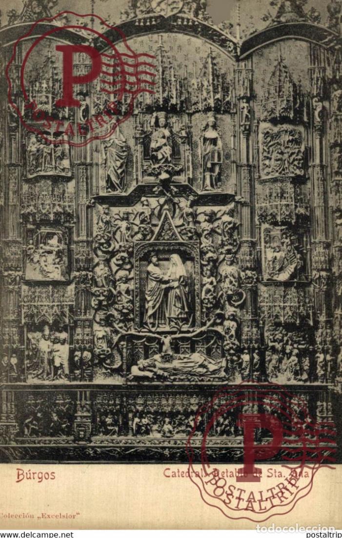 Postales: BURGOS Catedral Retablo de Sta. Ana CASTILLA Y LE&Oacute;N SPAIN ESPAGNE